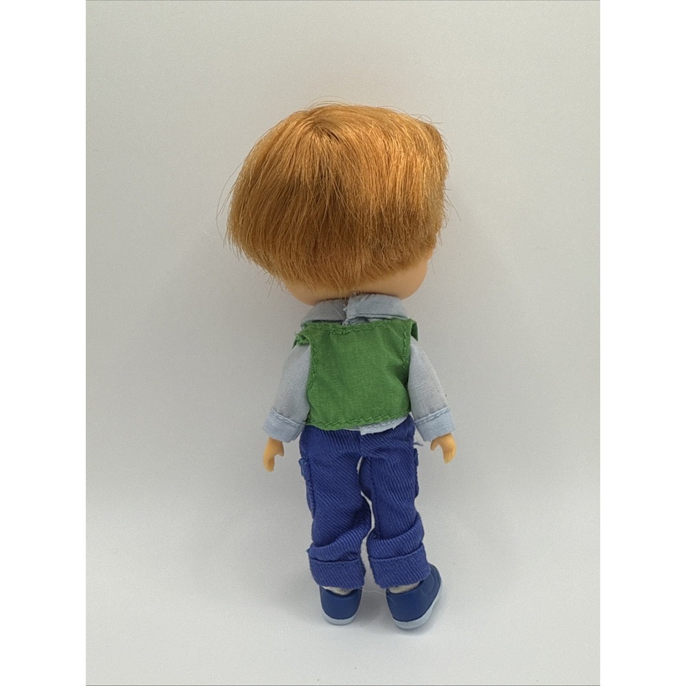 Kenner Strawberry Shortcake Huckleberry Pie Doll Boy 5.5" Blue Green Vintage Toy - Picture 2 of 2